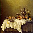 Breakfast Paintings - heda Breakfast of Crab by Unknown Artist